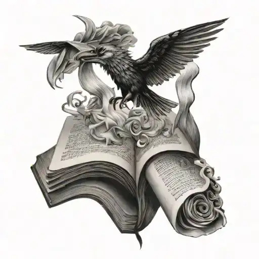 Book Opening Pages Flying Out Of It