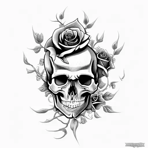 Skull And Roses