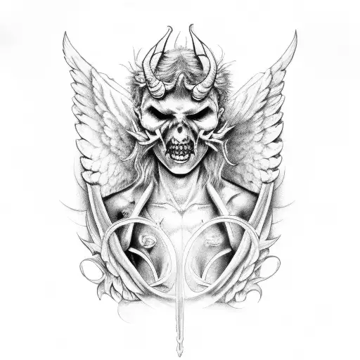 Devil And Angel Wings