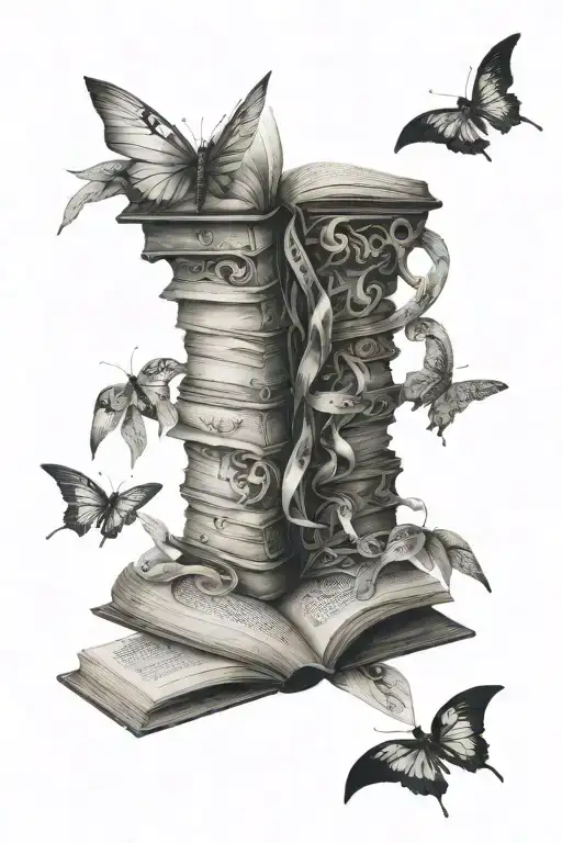 Book Opening Pages Coming Out Of It