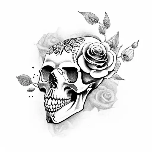 Skull And Roses