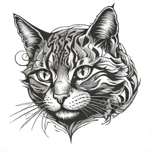 Cat Face Made Entirely