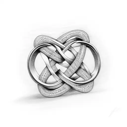 Infinity Symbol With Wedding Rings