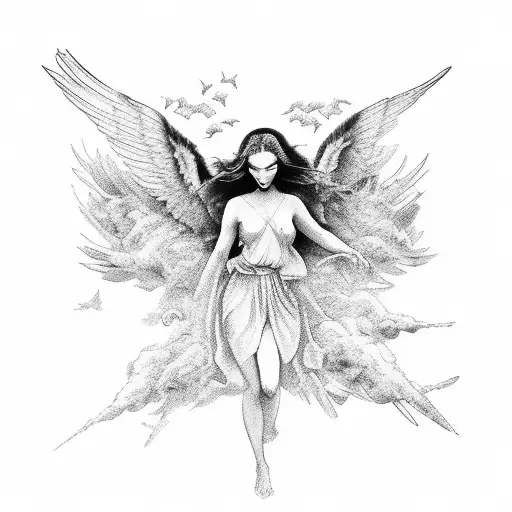 Heaven With Angels And Birds God