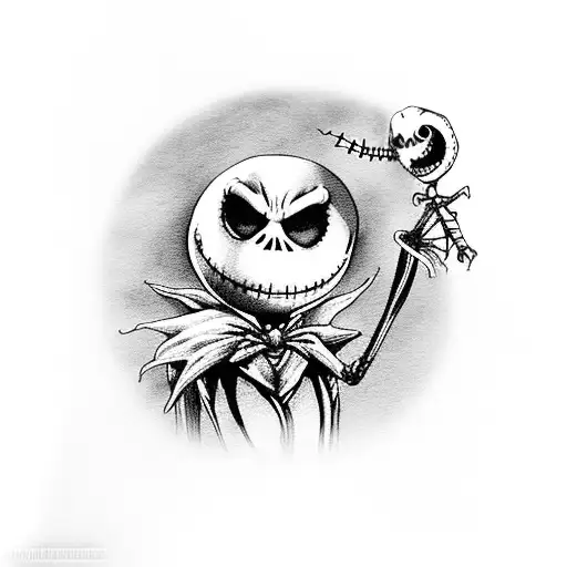 The Nightmare Before Christmas Zero And Jack The Skeleton