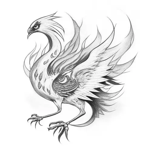 Phoenix Rising From A Woman