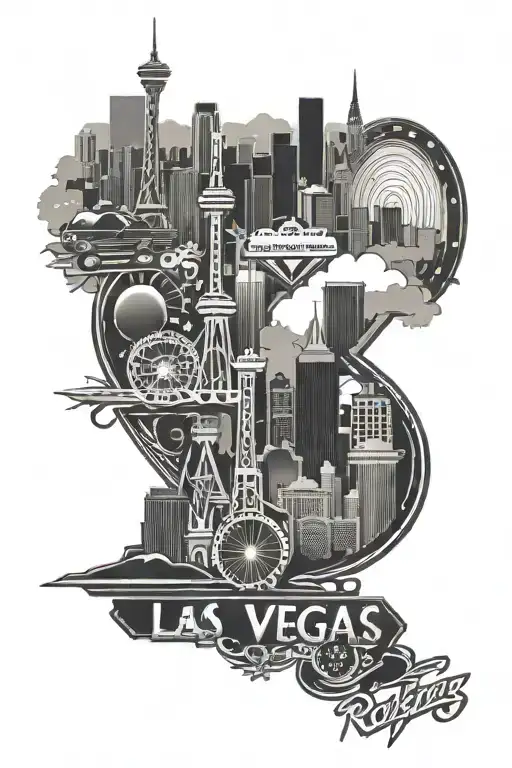 Rakkz Las Vegas Background City Skyline