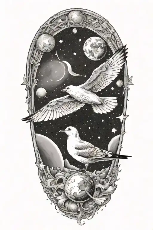 Seagull In Space