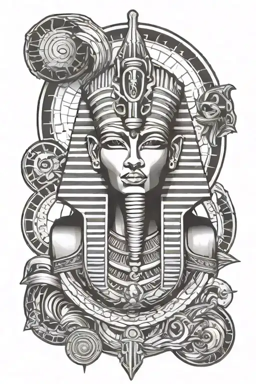 Ancient Egyptian God Osiris Forearm Tatoo