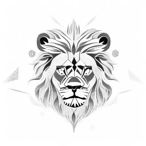 A Lion Surfing On A Wave Of Money