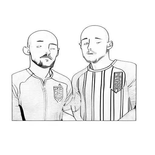 Two Men In Soccer Uniforms