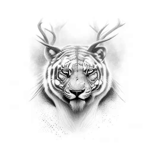 Animal Emerging From A Misty Forest