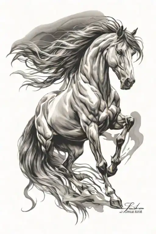 Oil Layered Painting Horse