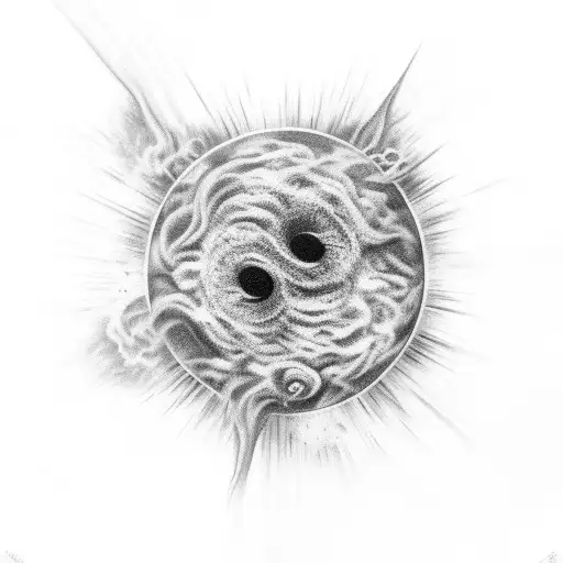 Realistic Star Exploding Into Dust Forming A Human