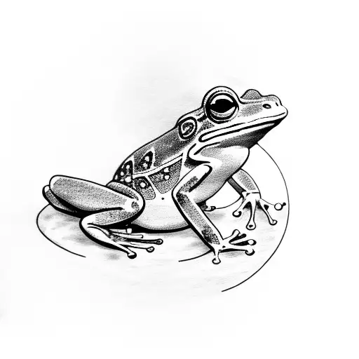 Magician Frog Meditating