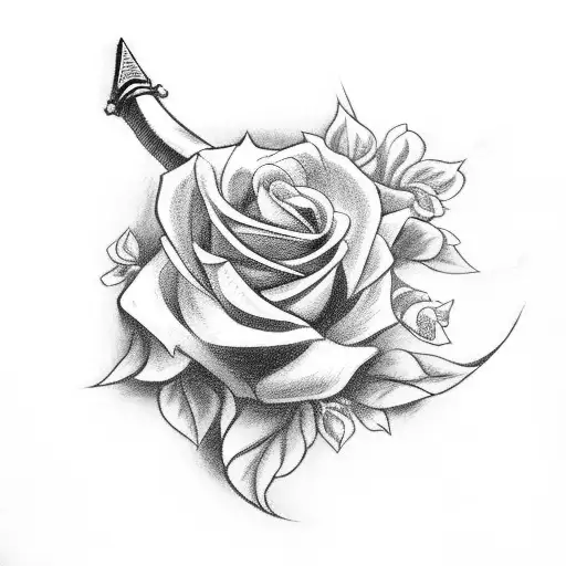 Sword With Roses