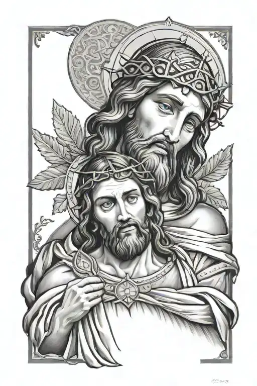 St Jude And Jesus Christ