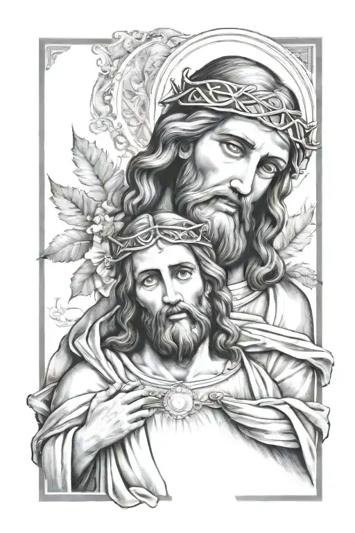 St Jude And Jesus Christ