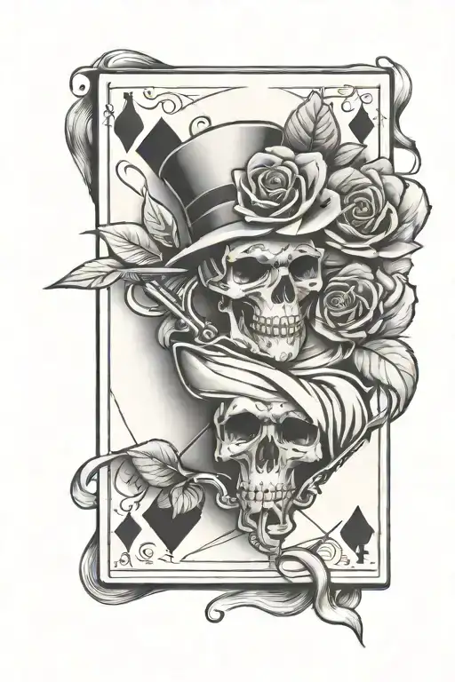 A Suit With A Rose Head Holding An Ace Of Diamonds Card And Keys In One Hand