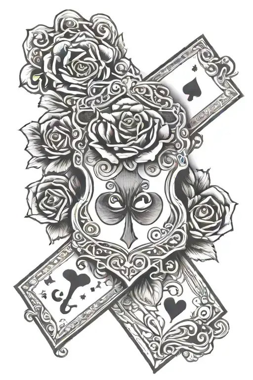 A Suit With A Rose Head Holding An Ace Of Diamonds Card And Keys In One Hand