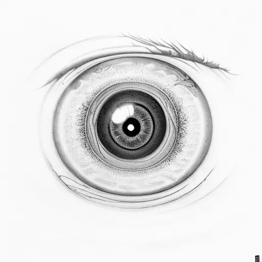 Human Eye With The Iris Being The Planet Saturn And Other Stars Next To It