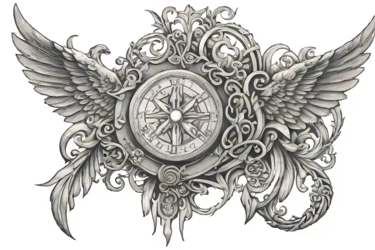 Design A Tattoo Incorporating Roman Numerals And Elements Related To The Occupation Of Alverys