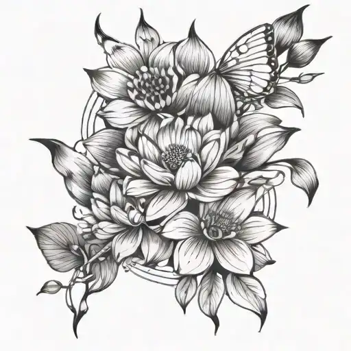 Bows And Arrows And Lotus Flowers