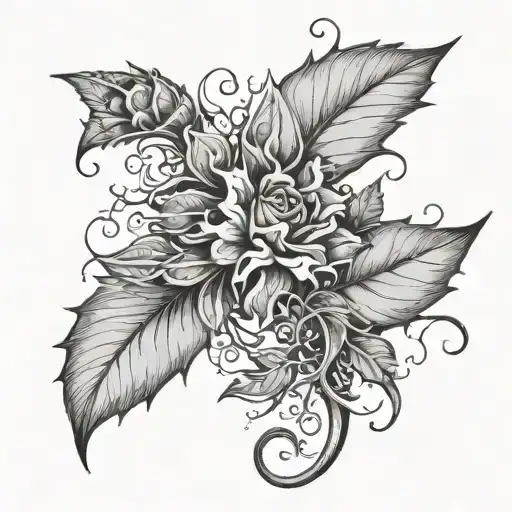 Thorn Vine With Leaves Wrap My Arm