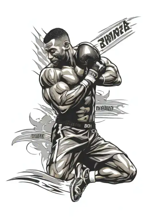 Design A Tattoo Inspired By The Athlete's Dedication To Both Mma And Black History