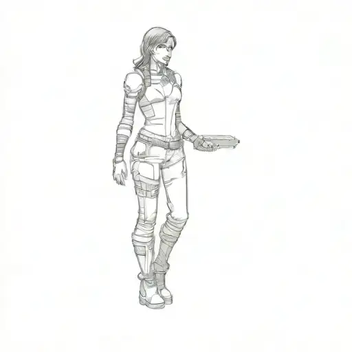 A Female Character From A Video Game