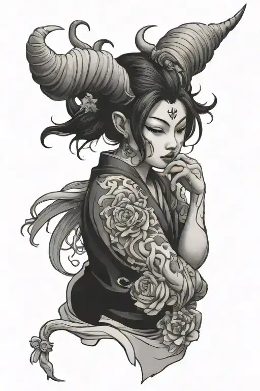 Pretty Japanese Demon Girls