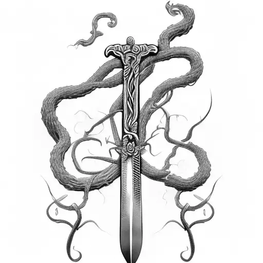Sword With Vines