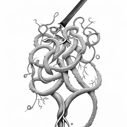 Sword With Vines