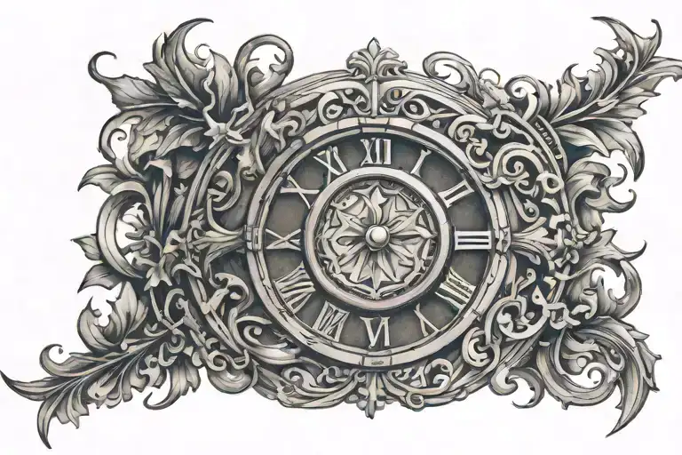 Design A Tattoo Incorporating Roman Numerals And Elements Related To The Occupation Of Alverys