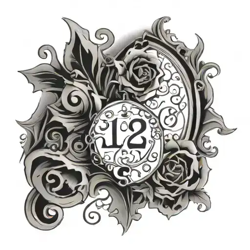 Gothic Style Tattoo And Numbers 1926