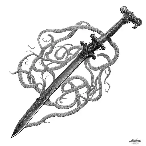 Sword With Vines