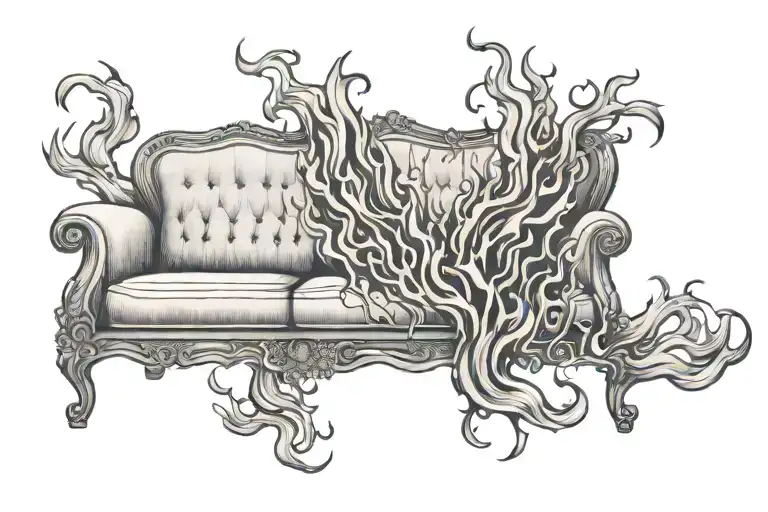 Couch On Fire