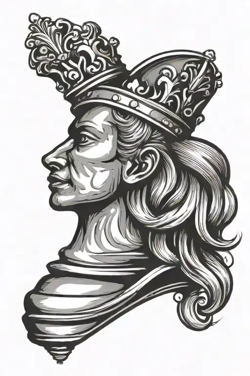 Chess Pawn With A Real Crown On Its Head With