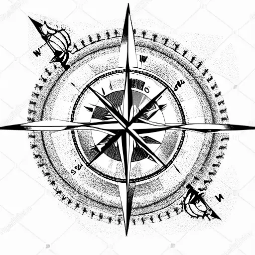 Compass Merged With A Crusafix Incorperating Australian Native Plants