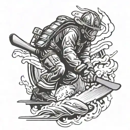 Firefighter Golf Snowboard