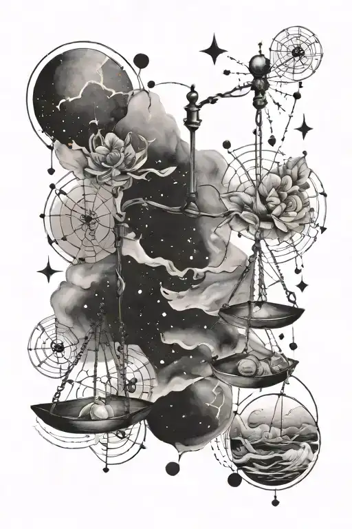 Libra And Cancer Constellation