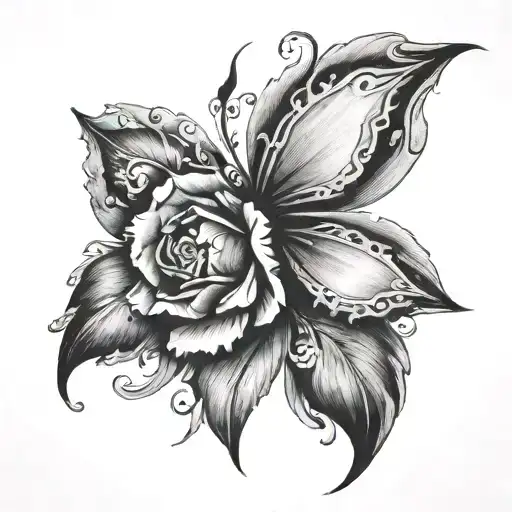 Tattoo Placed On The Collarbone That Appears To Disappear From The Skin