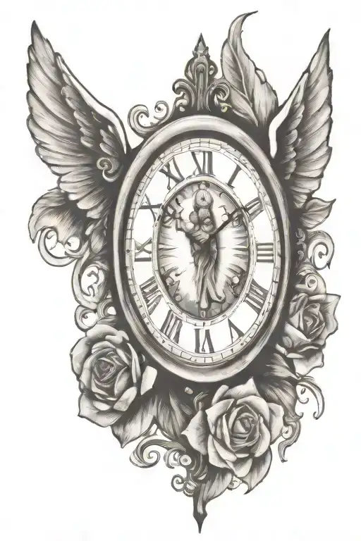 Clock With Jesus Holding