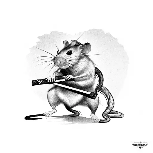 A Rat Dressed Up As A Roman Senator