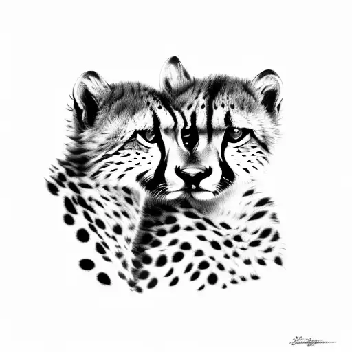 Two Cheetahs In Love