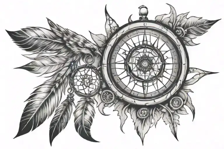Dream Catcher Compass Design