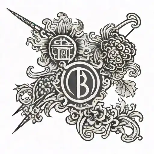 Symbol Basque Country And Brittany Japanese Style