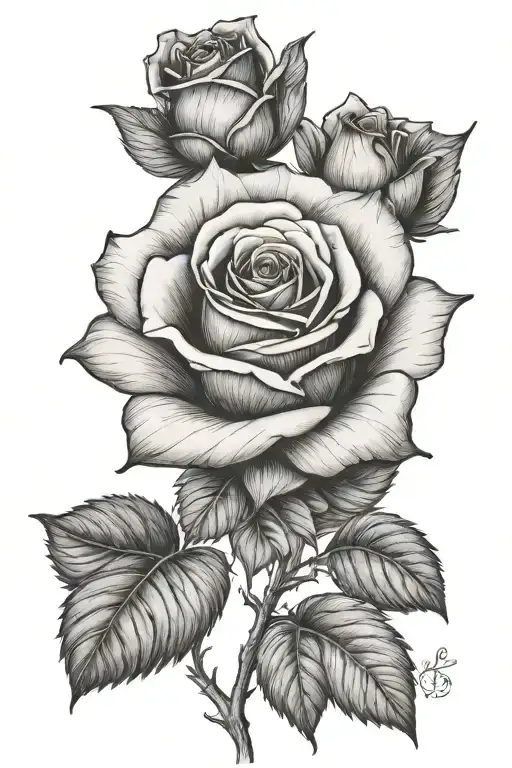 Rose Starting From The Up