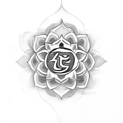 Om With Lotus