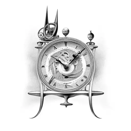 Salvador Dali Clock Design For Sleeve